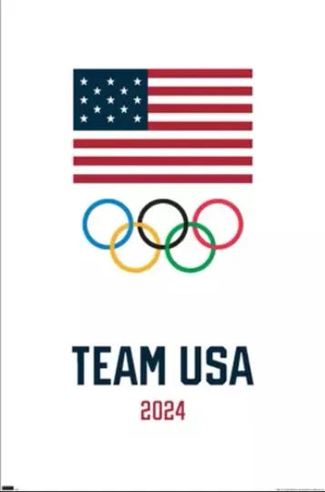 Discover NEW TEAM USA - 2024 OLYMPIC TEAM POSTER - 22x34 Sports 🏀 🏈 ⚾️