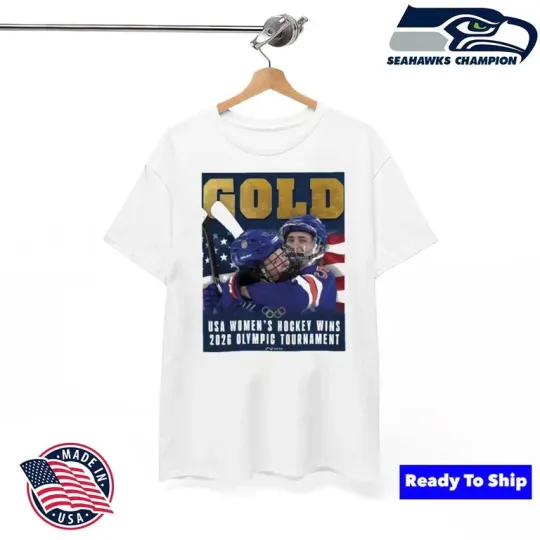 Discover Gold USA Women’s Hockey 2026 Olympic Champions Shirt S-5XL