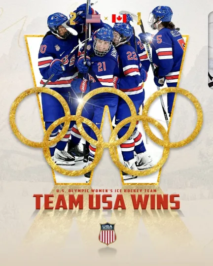 Discover 2026 Team USA womens Hockey Champions 8.5 x 11 photo