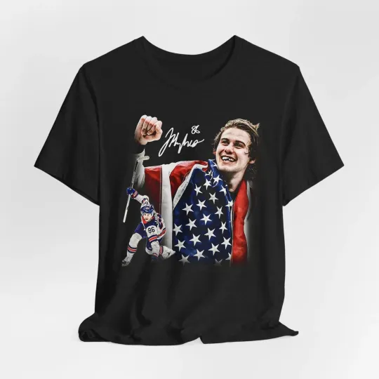Discover Jack Hughes Usa Gold Hockey 2026 T-Shirt