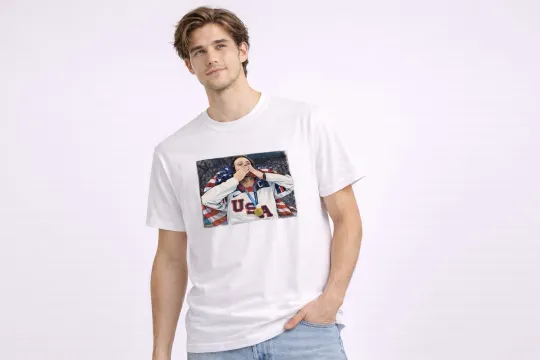 Discover Auston Matthews Team USA Hockey Gold Medal T-Shirt  🇺🇸 Size Small