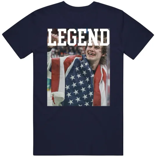 Discover Men's Hockey USA Golden Goal Jack Hughes Gift Idea Legend T Shirt