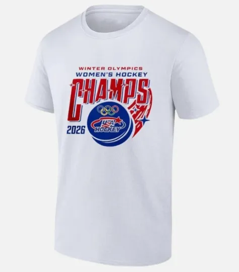 Discover USA Women Hockey Team Winter Olympic Milano 2026 Champions T-shirt