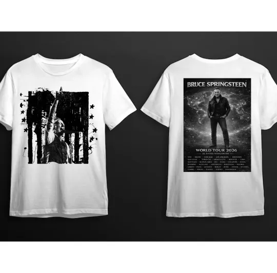 Bruce Springsteen Tour 2026 Double Sided T-Shirt