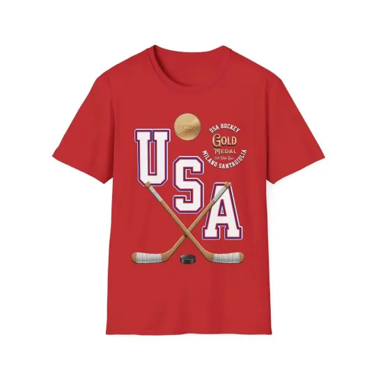 Discover USA Gold Medal Hockey T-Shirt, 2026, Men's and Women's
