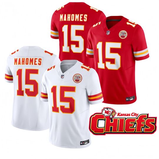 Discover Personalized Chiefs Jersey, Custom Name & Number, Embroidered #15 Patrick Mahomes Limited Player Jersey All Stitched Jersey  Gift