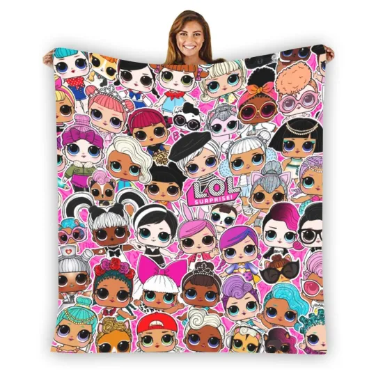Discover LOL Surprise Warm Single-Side Printing Flannel Fleece Blanket