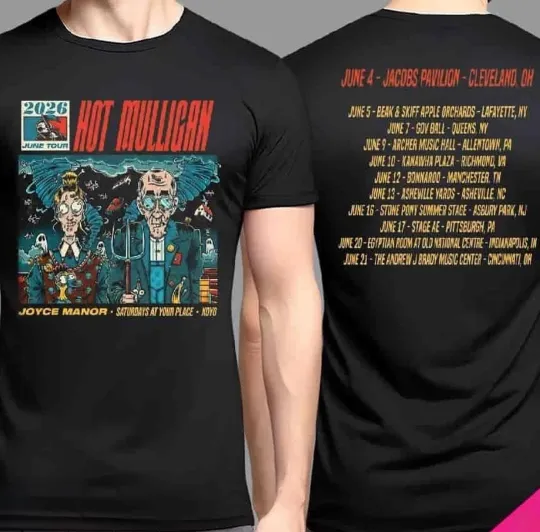 Discover Hot Mulligan World Tour 2026 Across North America Hoodie Or T shirt