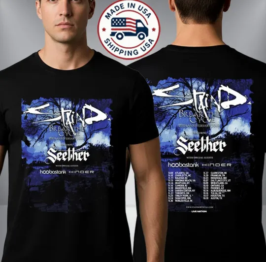 Staind Break The Cycle 25th Anniversary Tour T-Shirt