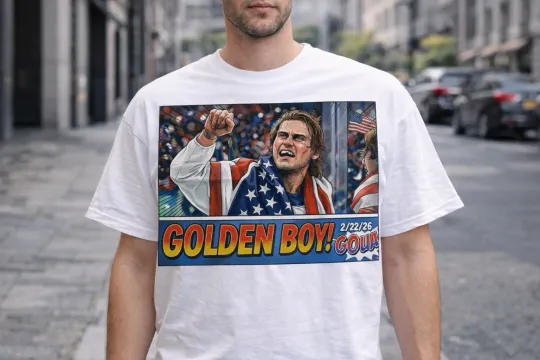 Discover Jack Hughes Team USA Hockey Golden Goal T-Shirt