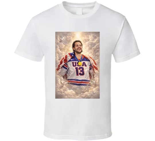 Discover Johnny Gaudreau Hockey Angel Gold Usa T Shirt