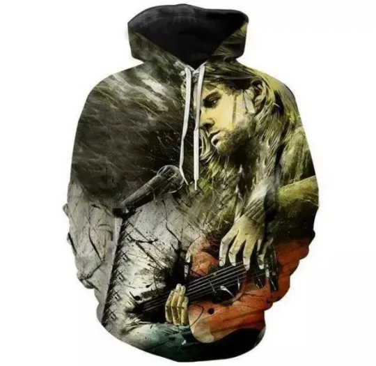 Kurt Cobain hoodie 3d GLC055184