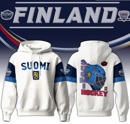Discover 4 Nations Face-Off 2025 Finland Hockey Limited Edition 3D Hoodie