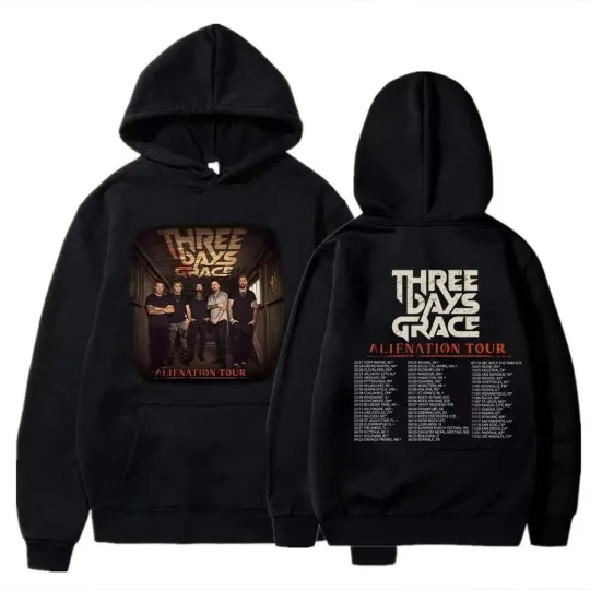 Discover Three Days Grace Alienation 2026 Tour Hoodie