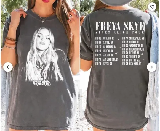 Discover Freya Skye Silent Treatment stars align tour 2026  T-Shirt or  Hoodie