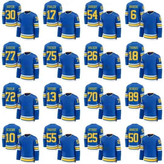 Discover Custom Men's Blue Home Premium Limited All Stitched Jersey Sz S-6XL