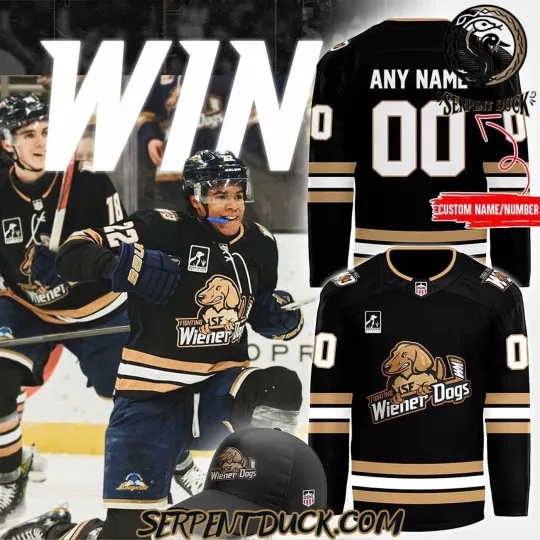 Discover Personalized Sioux Falls Stampede Wiener Dogs Alternate Hockey Shirt Fan Gear