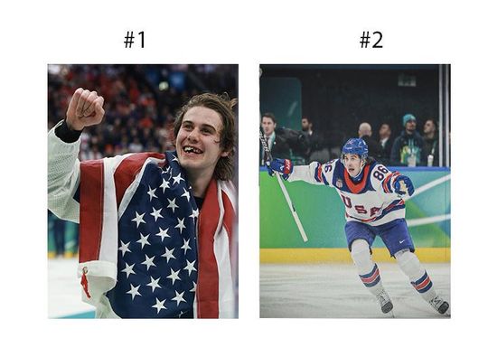 Jack Hughes USA Hockey Poster 2026 Winter Olympics Gold Medal Sports Wall Art