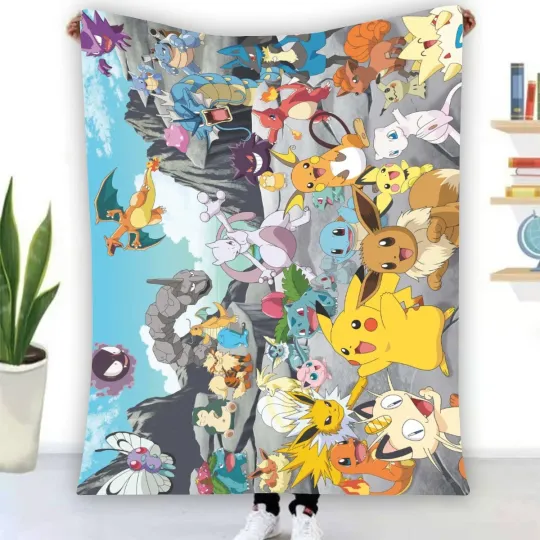 Discover Pichacu PKM Fleece Blanket