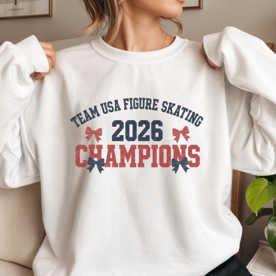 Discover USA Figure Skating 2026 Champions Sweatshirt, Winter Italy Games Merch, Olympic Skating Fan Apparel