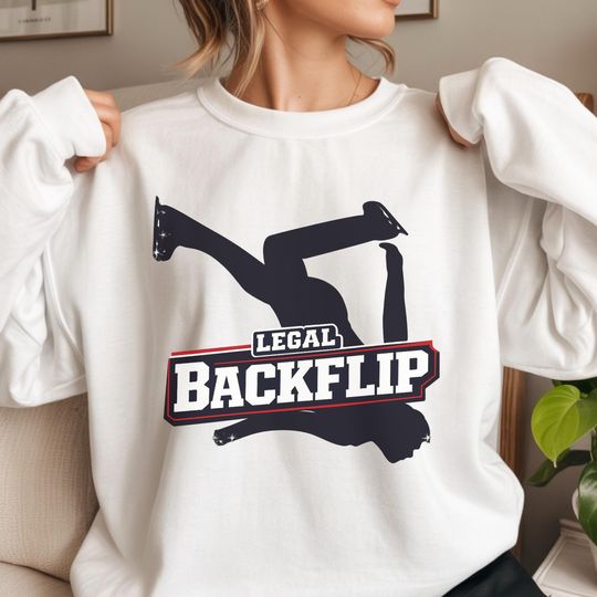 Discover Legal Backflip Figure Skating Sweatshirt, Quad Axel Fan Gift, Ice Skater, Winter Sports Apparel