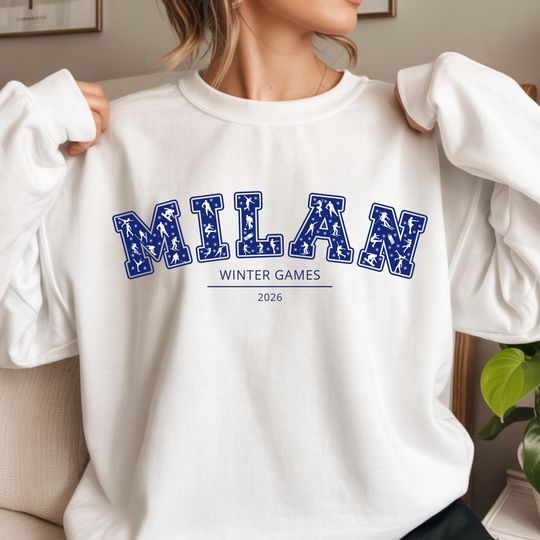 Discover Milan 2026 Winter Games Sweatshirt, Italy Sports Fan Milano Travel