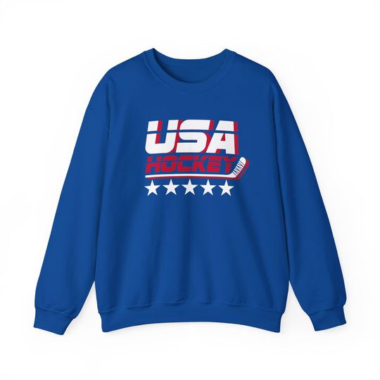 USA Hockey Heavy-Blend Crewneck Sweatshirt