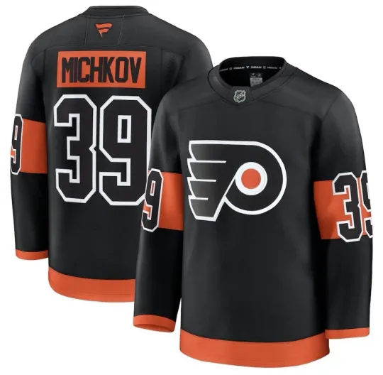 Philadelphia Flyers Matvei Michkov Fanatics Black Alternate Premium NHL Jersey
