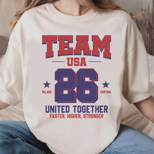 Discover Milano Cortina Games Graphic Tee, USA Winter Sports 2026 Sweatshirt, National Fan Apparel