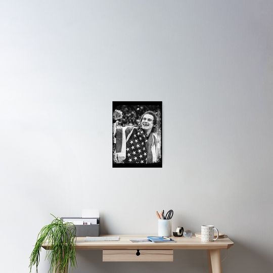 Discover  Jack Hughes USA Olympic Gold Medal HockeyVintage  Poster