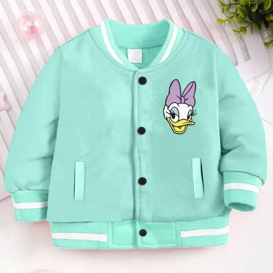 Discover Adorable Daisy Duck Mickey & Friends Birthday Girls Gift Baseball Jacket