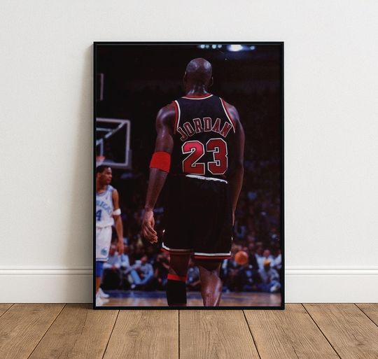 Discover Michael Jordan Inspired Basketball Poster, Sport Print, Bedroom Wall Art