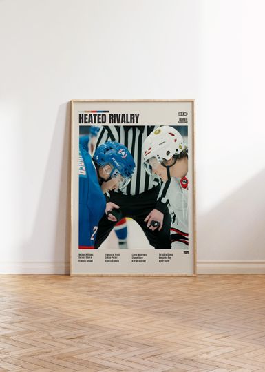 Discover Heated Rivalry Hockey Poster, Minimalist TV Series Art Print