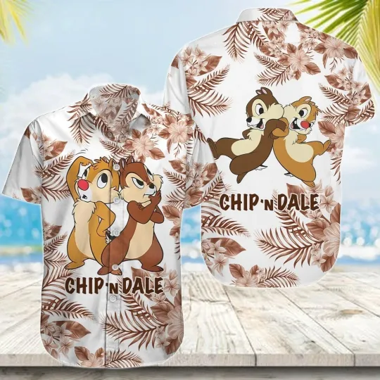 Discover Chip And Dale Hawaiian Button Down Shirt