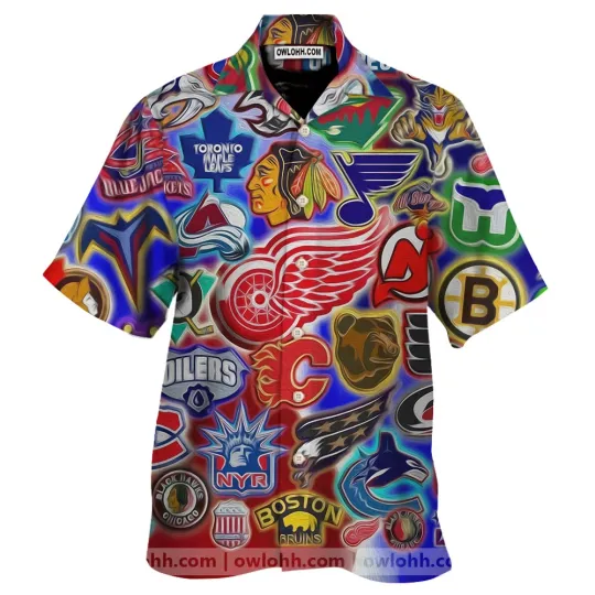Discover Hockey League Team Collection Hawaiian Shirt_ky7_1