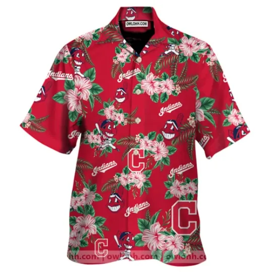 Cleveland Indians Short Sleeve Hawaiian Shirt