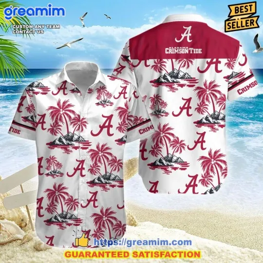 Discover Albm Crimson Tide Tropical Coconut Hawaiian Shirt And Short