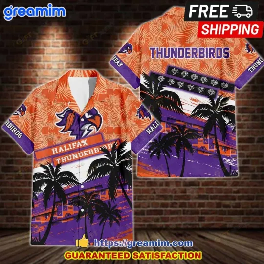 Halifax Thunderbirds Tropical Hawaiian Shirt