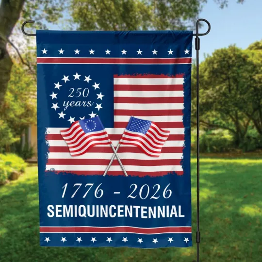 Discover 250 Years America Garden Flag, 250th Anniversary USA Patriotic Flag 1776-2026