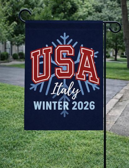 Discover Winter SPORTS 2026 Garden Flag, USA Winter Sports Flag,Snow Skiing, Snowboarding, Ice Hockey,, Colorado Aspen Snowflake Garden Flag