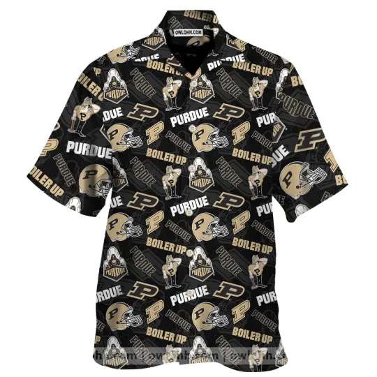 Discover Purdue Boilermakers Hawaiian Shirt For Mens, Summer Aloha Shirt
