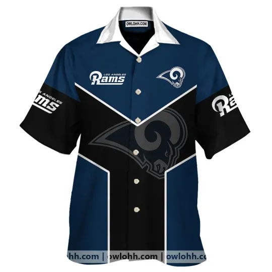 Discover Los Angeles Rams Hawaiian Shirt For Mens, Summer Aloha Shirt