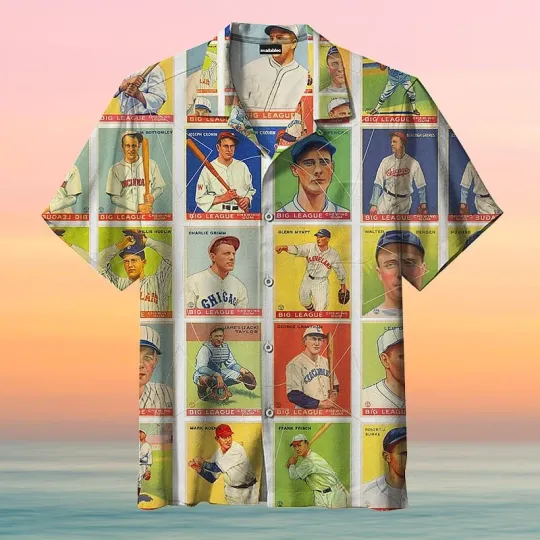 Discover Play Baseball Games Vintage Unisex Hawaiian Shirt For Mens, Summer Aloha Shirt