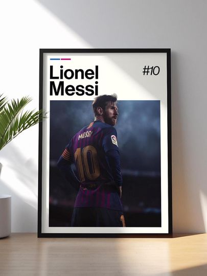 Discover Lionel Messi Poster, Messi Football Wall Art, Soccer Print, Sports Decor, Football Legend Artwork, Messi Poster