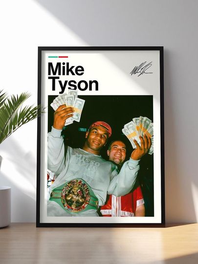 Discover Mike Tyson Poster | Boxing Wall Art | Sports Print | Boxing Legend Decor | Mike Tyson Poster