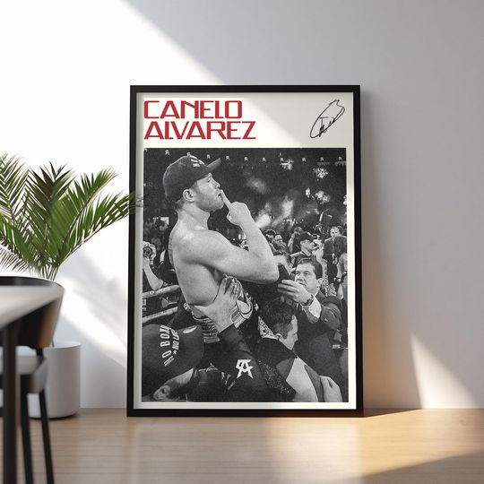 Discover Canelo Alvarez Poster, Alvarez Boxing Wall Art, Sports Print, Boxing Champion Decor, Canelo Poster
