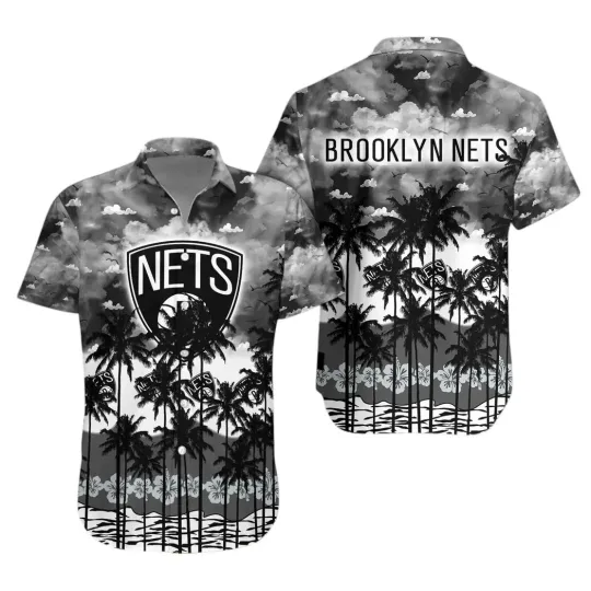 Discover Brooklyn Basketball Team Netss Hawaiian Button Down Shirt Unisex Adults S-5XL