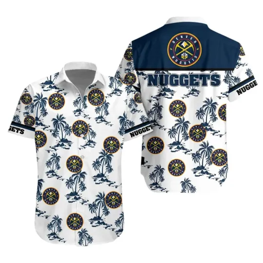 Discover Denver Basketball Team Nuggetss Hawaiian Button Down Shirt Unisex Adults S-5XL