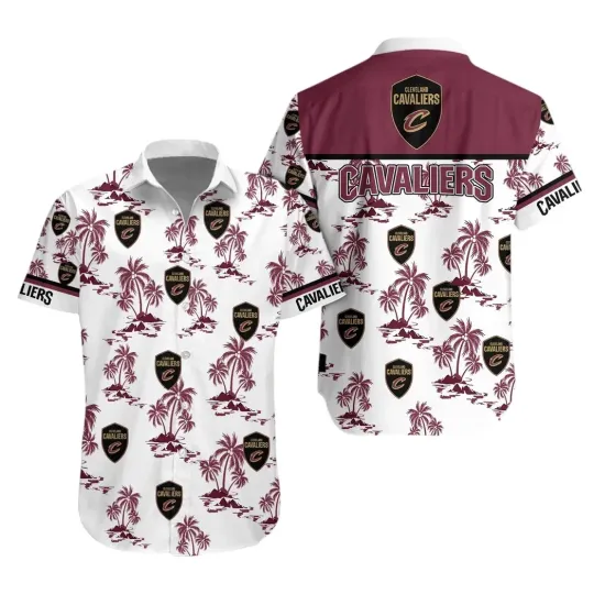 Discover Cleveland Basketball Team Cavalierss Hawaiian Button Down Shirt Unisex Adults
