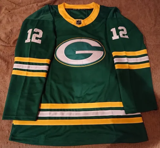 Discover Green Bay Football Hockey Jersey